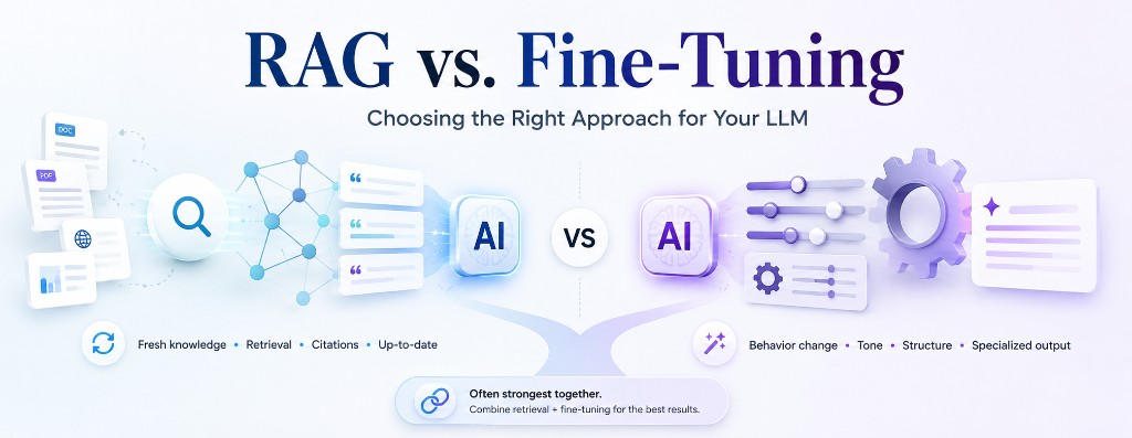 RAG vs. Fine-Tuning: Choosing the Right Approach for Your LLM